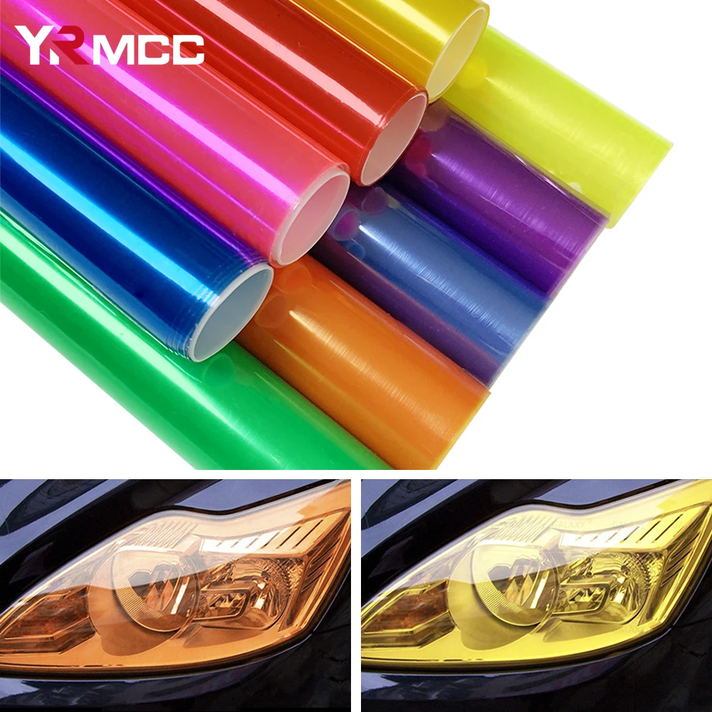 30 cm x 200 cm Auto Scheinwerfer Farbwechsel Aufkleber Tönung Farbe Aufkleber Film Wasserdichte Folie Vinyl Wrap Film Auto Styling zubehör