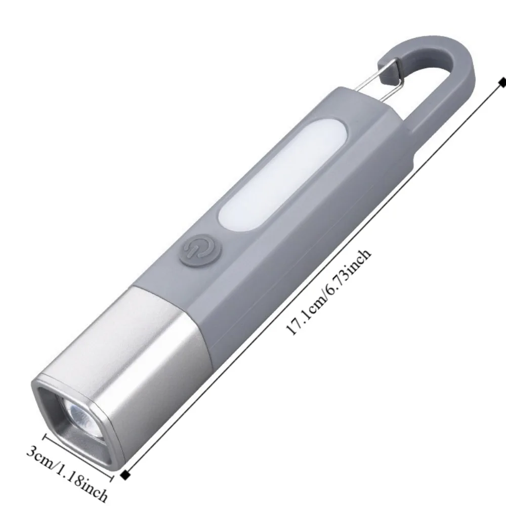 Strong Lighting Portable Flashlight Telescopic Focus Hanging Design Mini Flashlight Rechargeable Waterproof COB Side Lamp