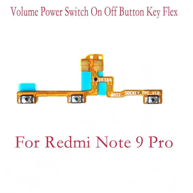 Power ON OFF Volume Camera Key Button Switch Flex Cable For Xiaomi Redmi Note 8 8T 8 Pro note 9 9Pro 9S0 Pro 9s Note 10 10 Pro