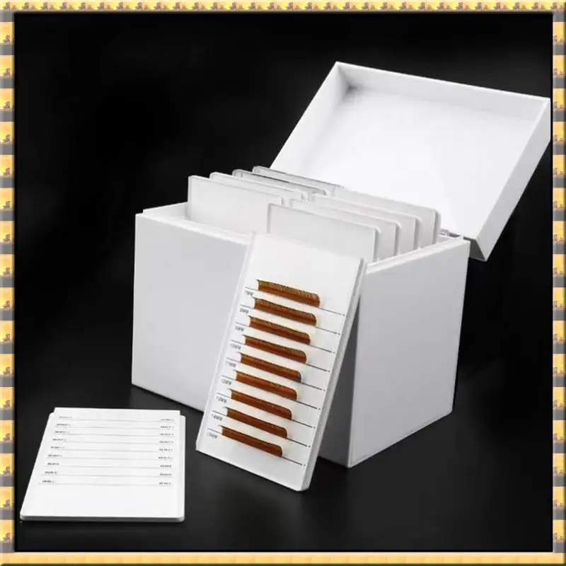 

Hot Sale White Eyelash Storage Box Makeup Organizer Eyelash Glue Pallet Lashes Holder Grafting Eyelash Extension Tool