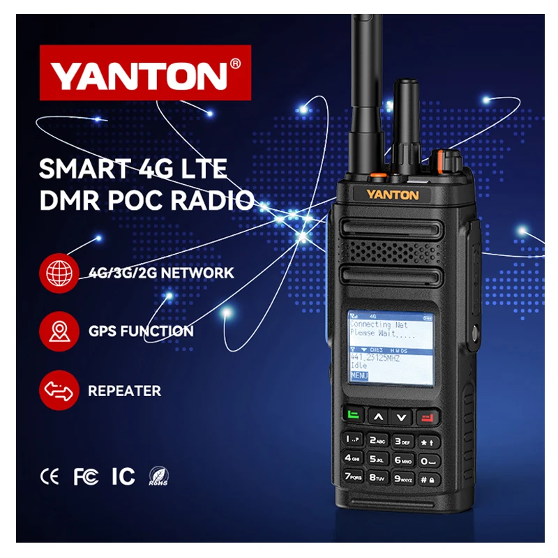 Walkie Talkie 4G POC Radio PTT 5000KM Long Range Communication Global GSM Handy Talky SIM Card