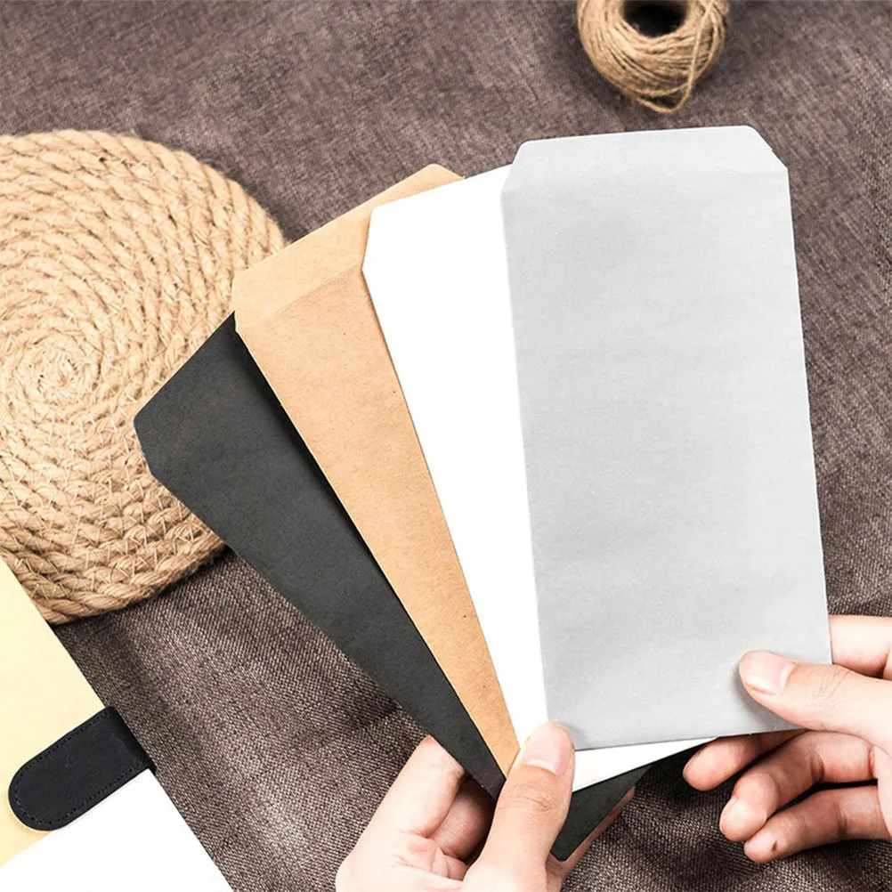 

40Pcs Kraft Paper Envelopes Blank Brown Document Bags for Stationery Storage Gift Giving Wedding Favors Holiday Party Favors
