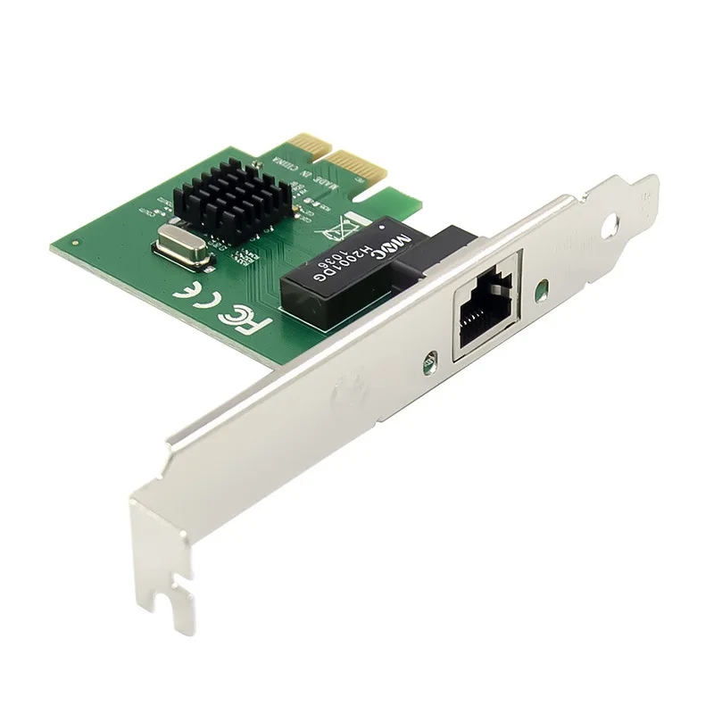 Carte réseau Ethernet Gigabit à grande vitesse PCI-EX1 ordinateur d'agne 1000M port électrique RJ45 carte réseau RTL8111G