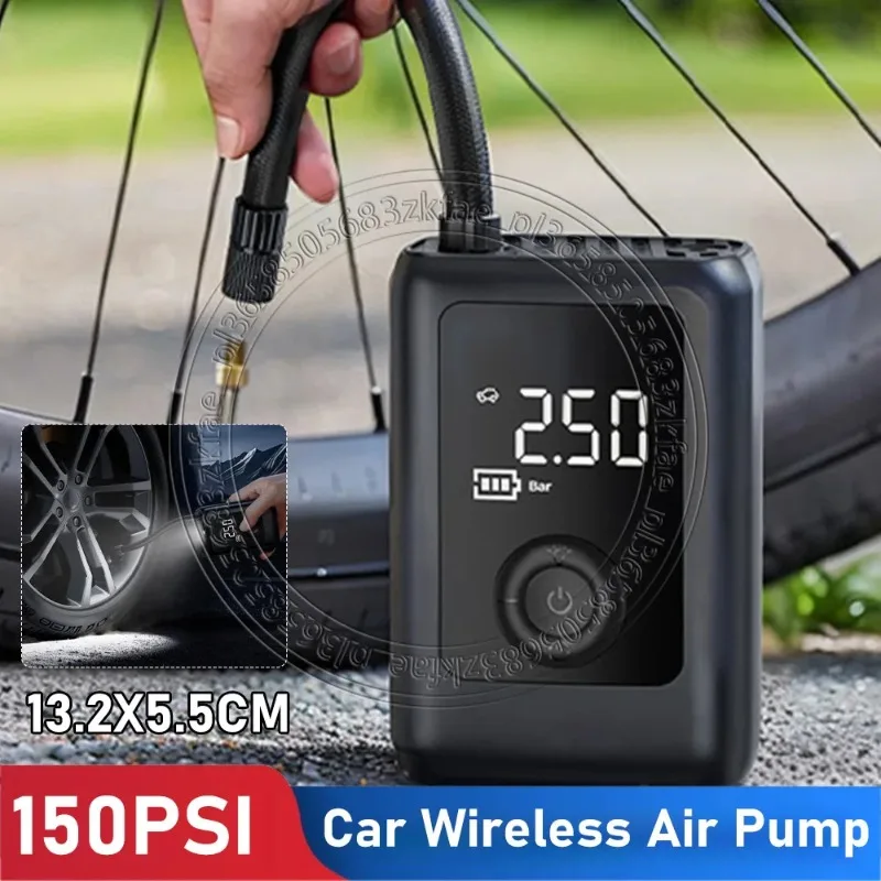 AliExpress INSIS FEMME 150PSI Electric Tire Pump With Light High Precision Rechargeable Bicycles Air Compressor LCD Display Car Bicycle Tyre Inflator
