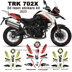 TRK702X 2023 Sticker 3D Gel Epoxy Sticker Kit 3D Motorcycle front end Protection Sticker for Benelli TRK 702 TRK 702X 2023