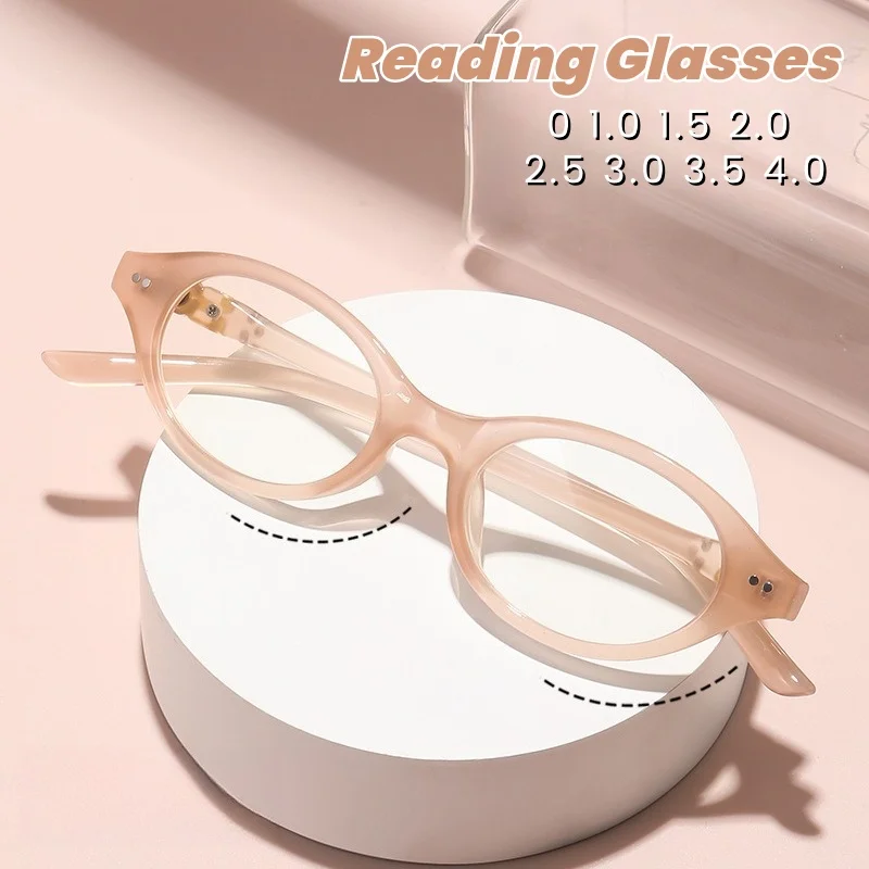 

Fashionable Retro Small Frame Reading Glasses with Presbyopia Multifunctional Ultra Light Frame High-end Reading Glasses