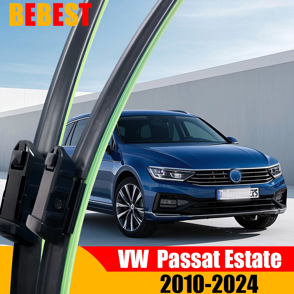 Für VW Passat & Passat Estate 2010-2024 Wischerblatt Frontscheibe Wischerblätter 2 stücke Windschutzscheibe Fenster Zubehör 2022 2023