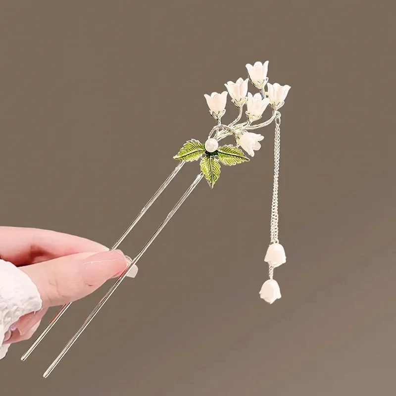 Retro Antique Tassel Phoenix Student Pearl Rhinestone Butterfly Hair Stick Jewelry Wedding Hair Accessories Charm Metal Hairpins