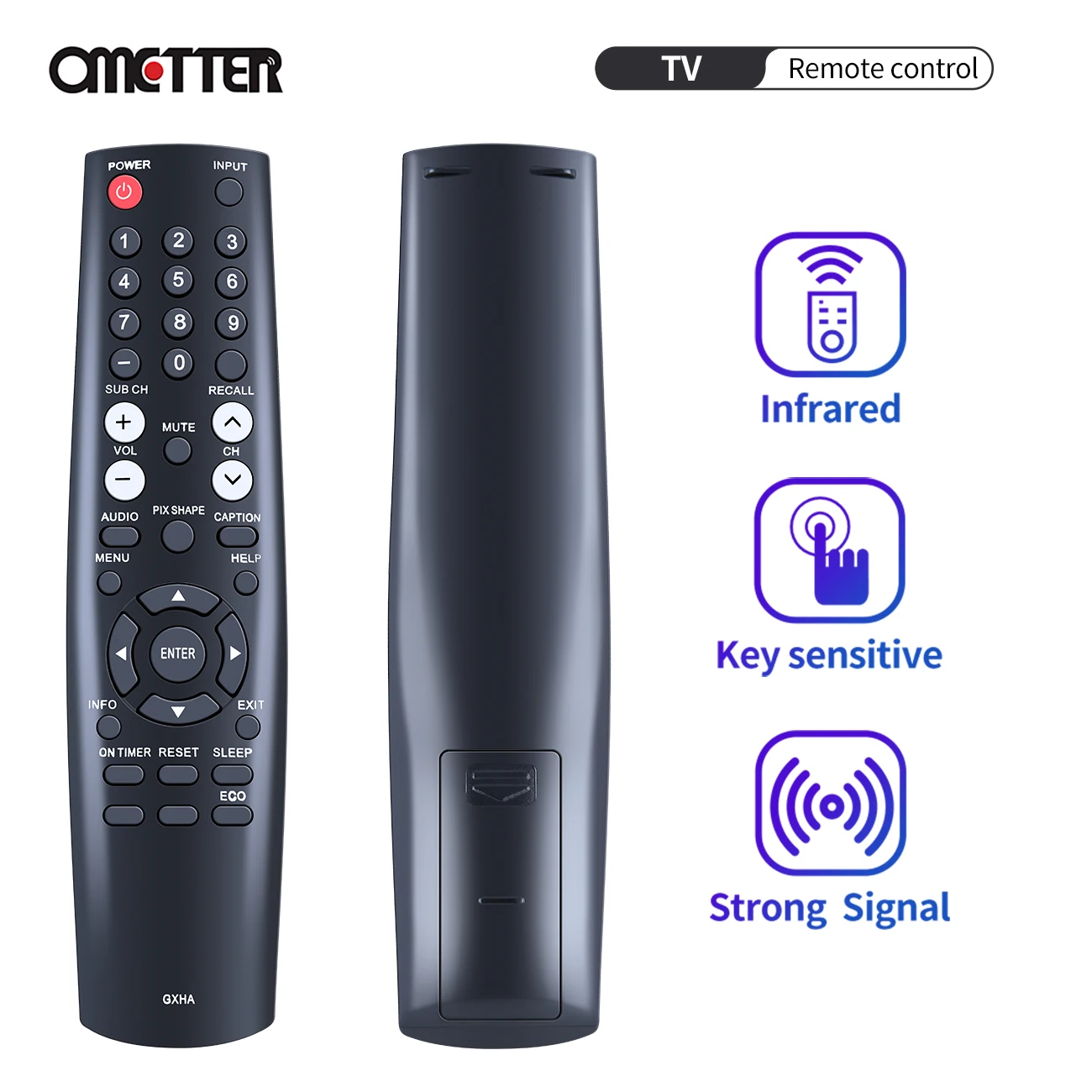 

GXHA for Sanyo TV Remote Control DP50843 DP55D33 DP58D33 FVD5833