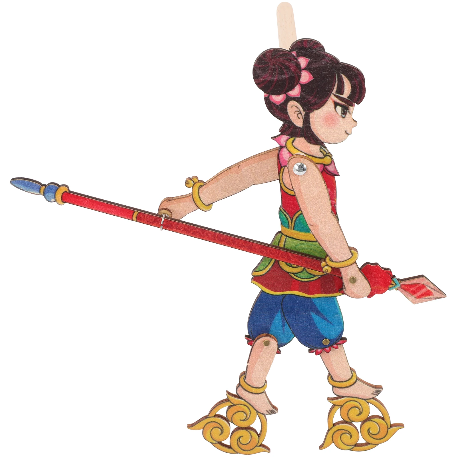 Marionnette à main en bois de qualité supérieure, ombre traditionnelle chinoise, pour enfants et adultes, accessoire de spectacle sur scène, éducation précoce