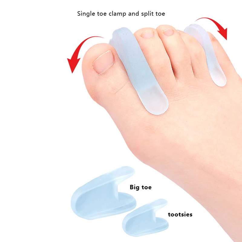 Foot Care Tool Silicone Toe Separator Hallux Valgus Bunion Adjuster Corrector Silicone Thumb Corrector Protector Straightening