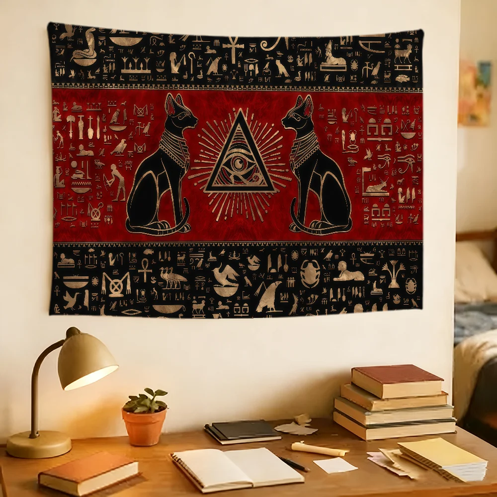 Ancient Egyptian Mythological flag Durable Outdoor Indoor Patio Festive Decoration Classic Design Pole Wall Room Banner