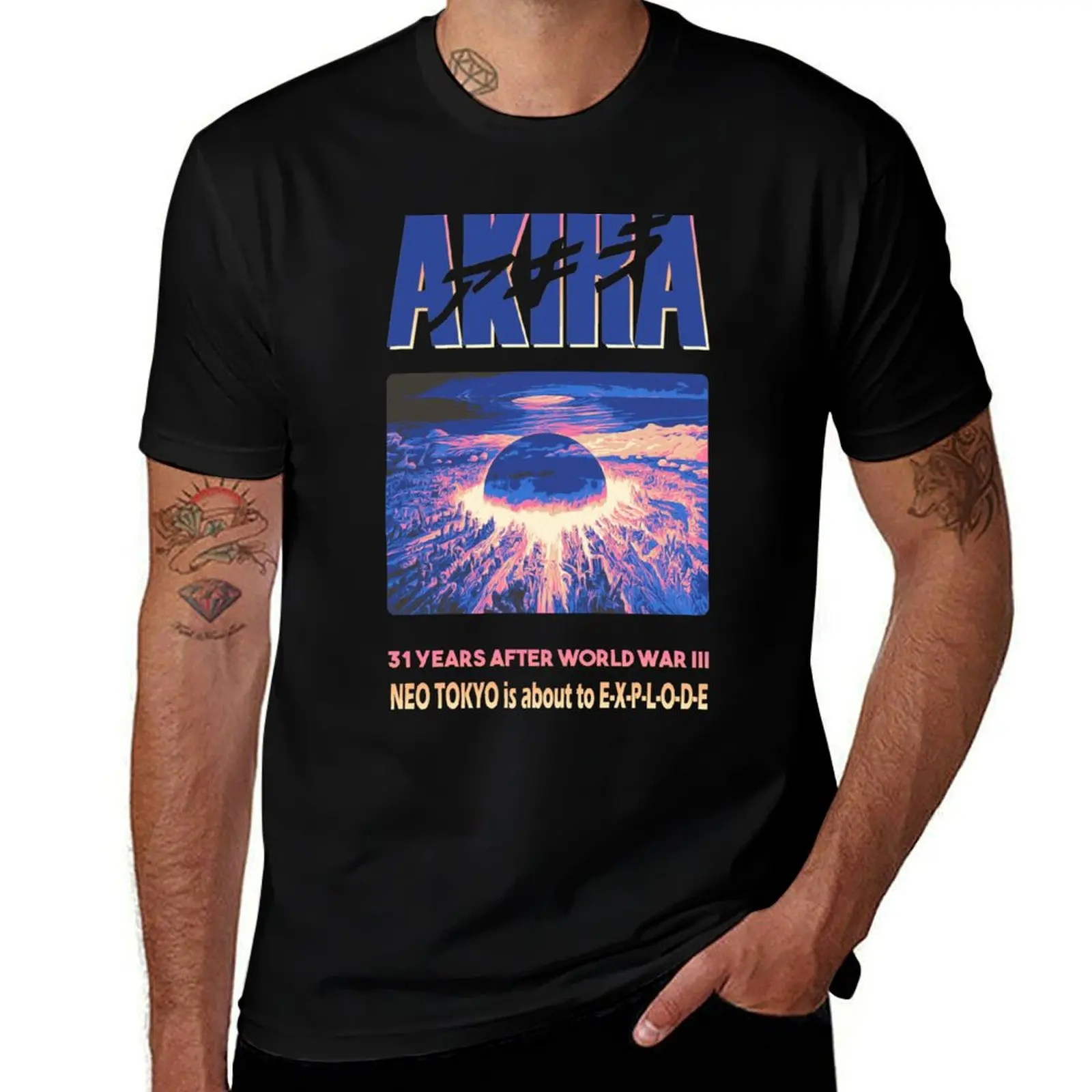 Neo Tokyo is about to explode T-Shirt Dry Fit Running Short Sleeve Top T-Shirt