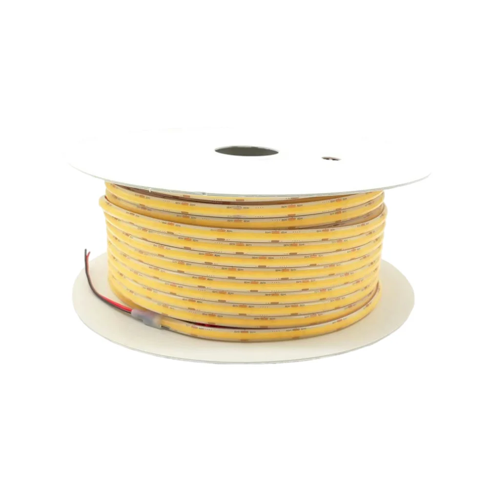 Striscia LED Cob impermeabile IP68 12V 24V Alta luminosità Taglio libero Nessun sfarfallio Striscia LED autoadesiva