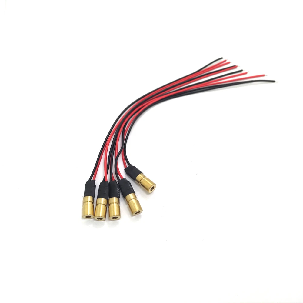 5pcs 3mW 635nm Orange Red Laser Diode DOT Module 6x10mm DIY Lab