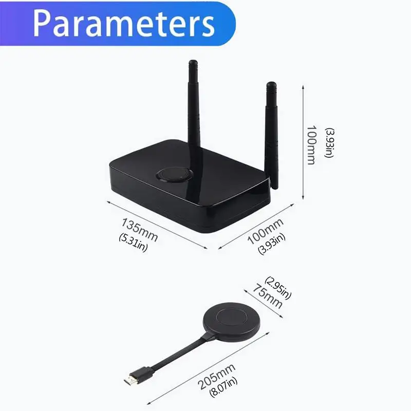 100m HDTV Extender Wireless Transmission Image Transmitter Receiver Live Streaming Transceiver For Camera Video Camcorder