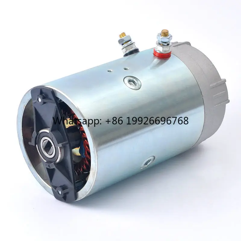 

Factory Wholesale Flange Mount Oil Pump Motor IP54 Brushed Motor for Vehicle Power Units Lifts Boarding Trucks