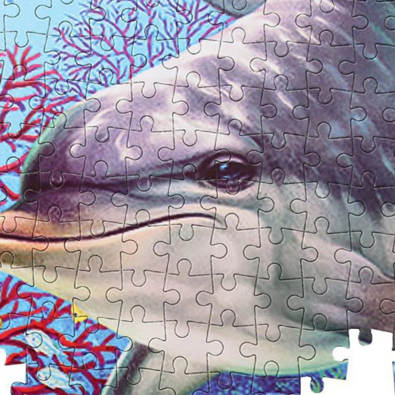 75*50cm 1000pcs Jigsaw Puzzle Undersea World Animals Series Home Decoration Painting Adult Stress Relief Educational Toys