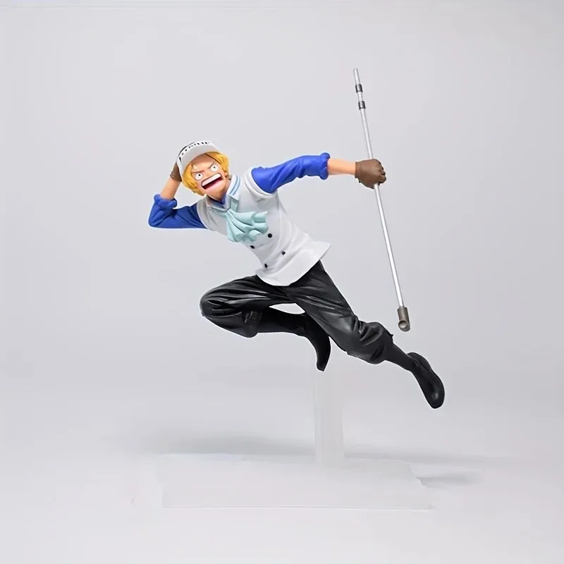 17cm Anime One Piece Figur Luffy Ace Sabo Drei Brüder Laufende Pose Statue Modell PVC Desktop Actionfigur Spielzeug Geschenke – Detail 5
