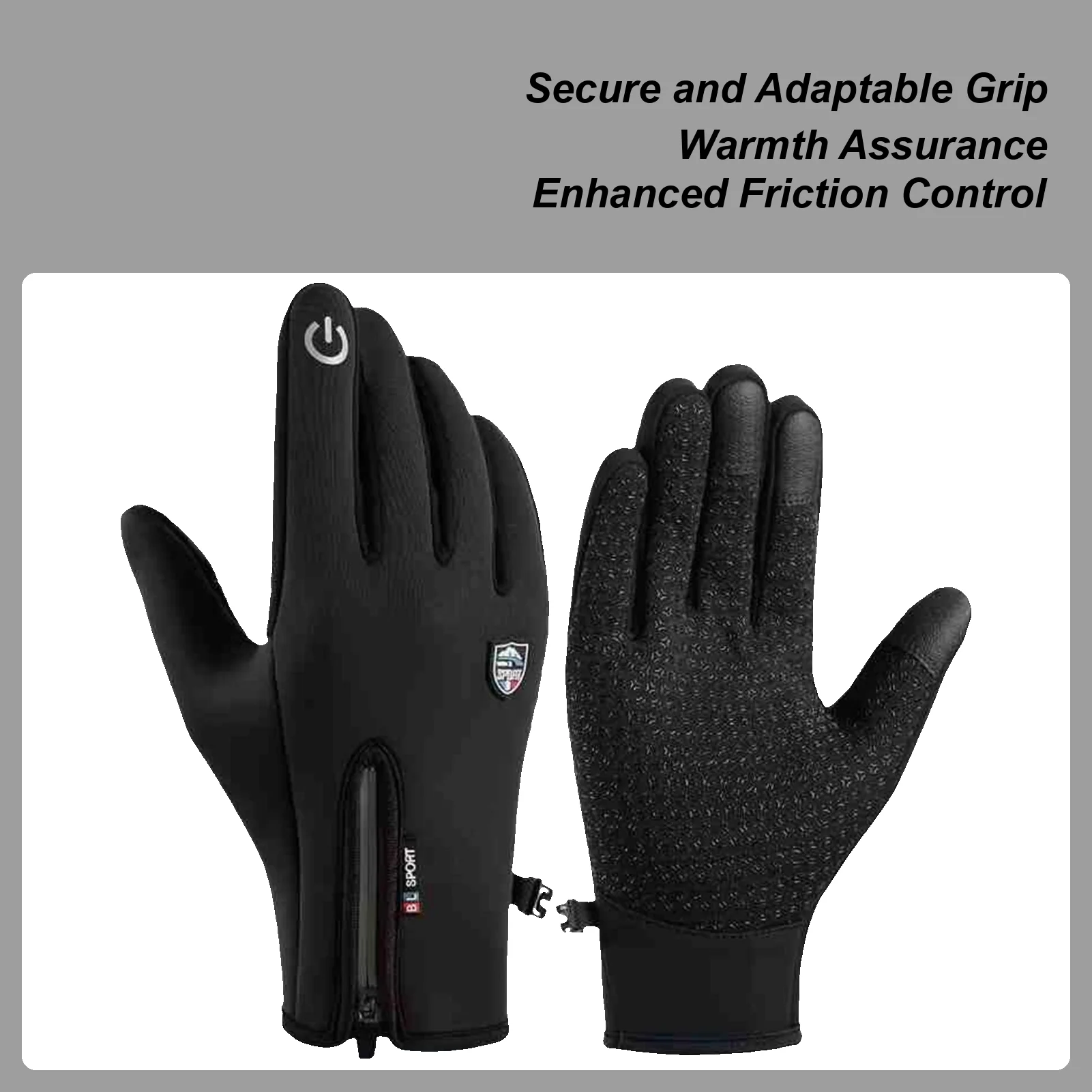 قفازات للطقس البارد مقاومة للرياح قفازات حرارية مقاومة للماء قفازات حرارية لتشغيل الكلاب والمشي لمسافات طويلة وتسلق الجبال