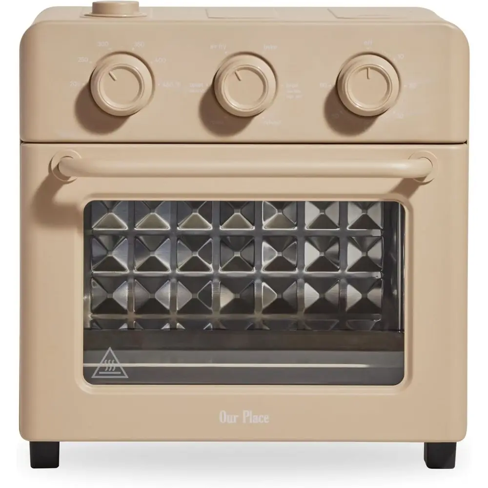 

Многофункциональная аэрофритюрница-тостерница 6-в-1 из нержавеющей стали с корзиной, решеткой, противнем и поддоном - Компактная настольная многофункциональная печь объемом 13 кварт для таймерной регулировки