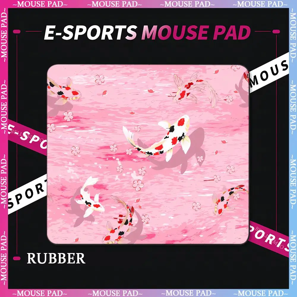 

Cartoon fish game mouse pad XS small mousepad suitable for computer game players desktop office leaf mouse pads table mat carpet