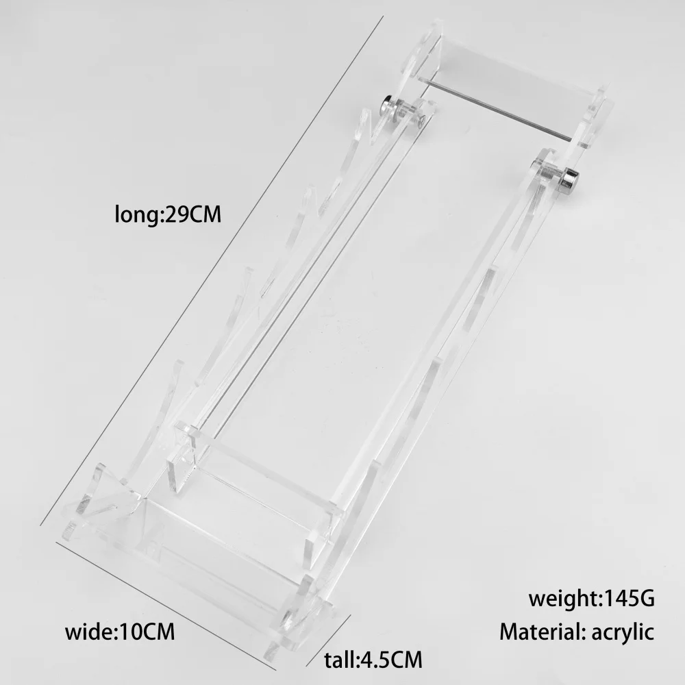 2 Specifications Transparent Acrylic Display Knife Rack Staircase-style Detachable Storage Rack Exhibition Stand Knife Rack view 6