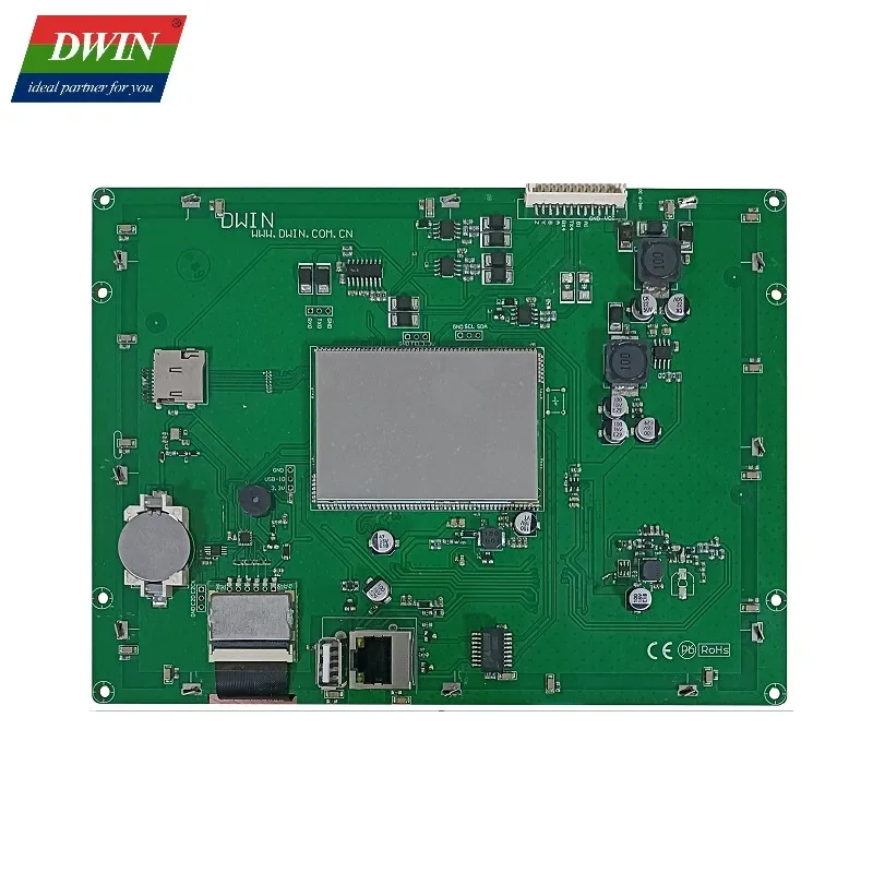 DWIN Industrial Linux Display 8 Inch 1024*768 IPS LCD Wide Viewing Angle Touch Screen Monitor Embedded Capacitive Touch Panel