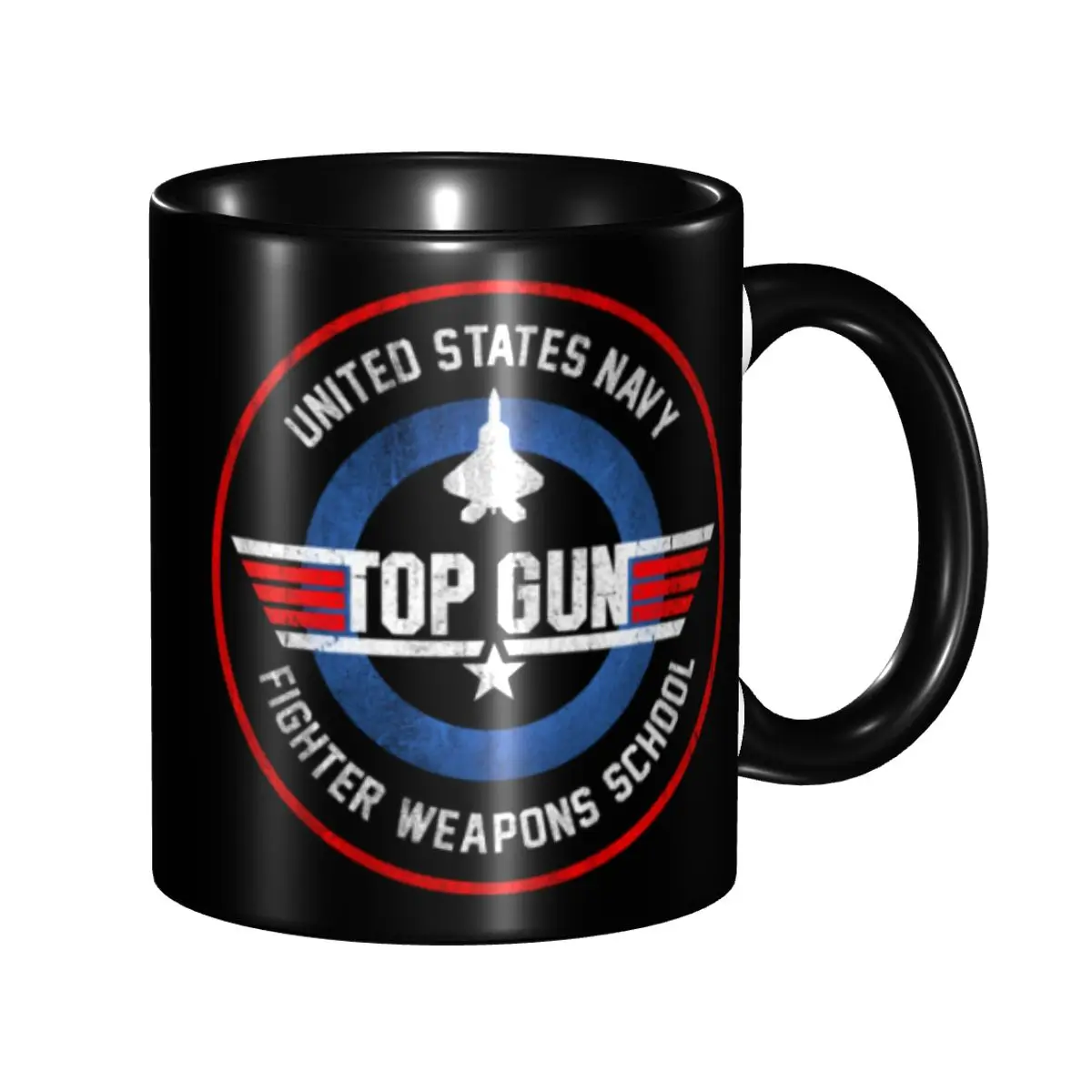 DIY Top Gun Maverick Fighter Weapons School Ceramic Mug Personalized Coffee Cup Creative Gift