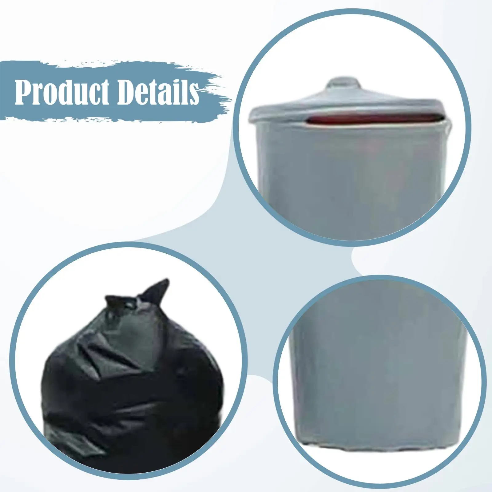 

1:64 Miniature Waste Bag Model with Trash Can Craft City Waste Management Scene Miniature Refuse Sack Ornaments for DIY Projects