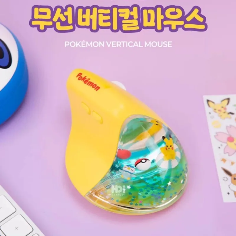 authentic-pokemon-pikachu-3d-cartoon-vertical-grip-usb-bluetooth-dual-mode-wireless-mouse-for-office-and-home-use-creative-gifts