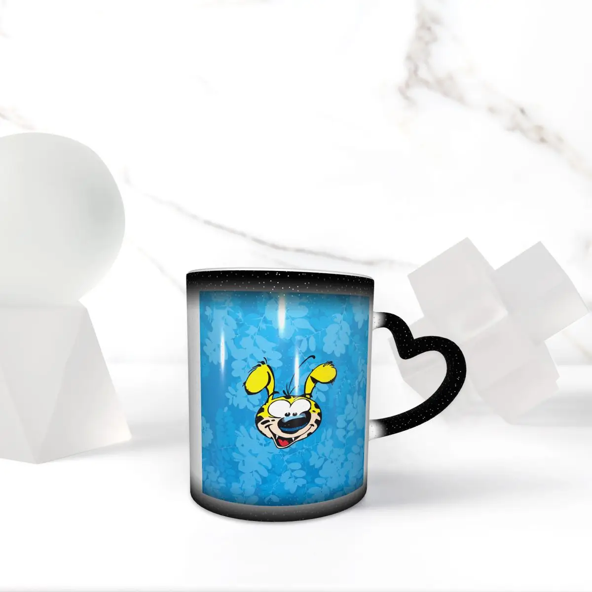 Marsupilami Face Mug Funny Ceramic Coffee Cups Tea Mugs Milk Cup Drinkware Gifts for Woman Man