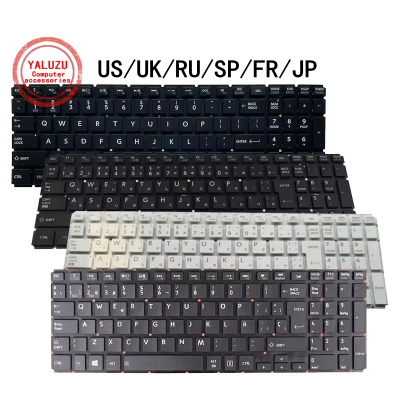 US/UK/RU/SP/FR/JP NEW Laptop Keyboard For Toshiba Satellite L50-B L50T-B L50D-B  L55-B L55DT-B S50-B S55-B P55W-B P50T-C