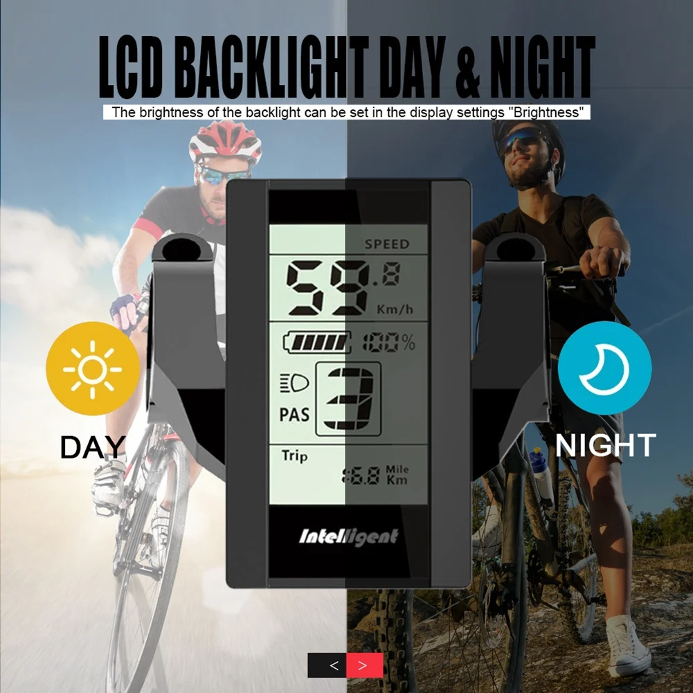 

[AD12] 24V-60V 800S LCD E-Bike Display Indicator for Bafang BBS01 BBS02 BBSHD Mid Hub Drive Electric Bicycle Conversion Kits