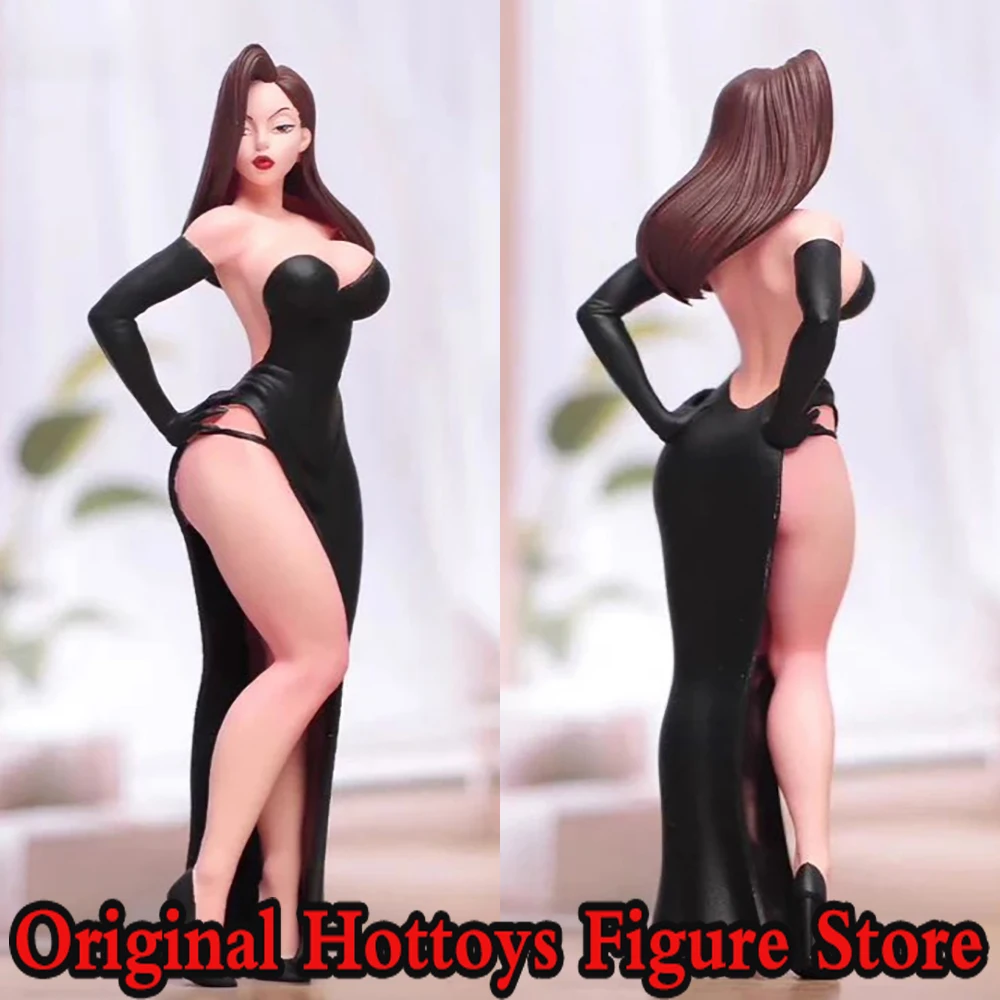 

1/18 1/24 масштаб, женское черное платье-солдат, красота, мини-живопись, скульптура, полный набор, около 7-9 см, экшн-фигурка, модель куклы, подарки