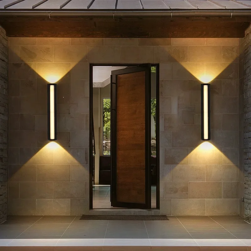 New Outdoor Waterproof Balcony Garden Lights Up And Down Wall Lamp Courtyard Lamp LED Wall Lamp On Both Sides Of The Door