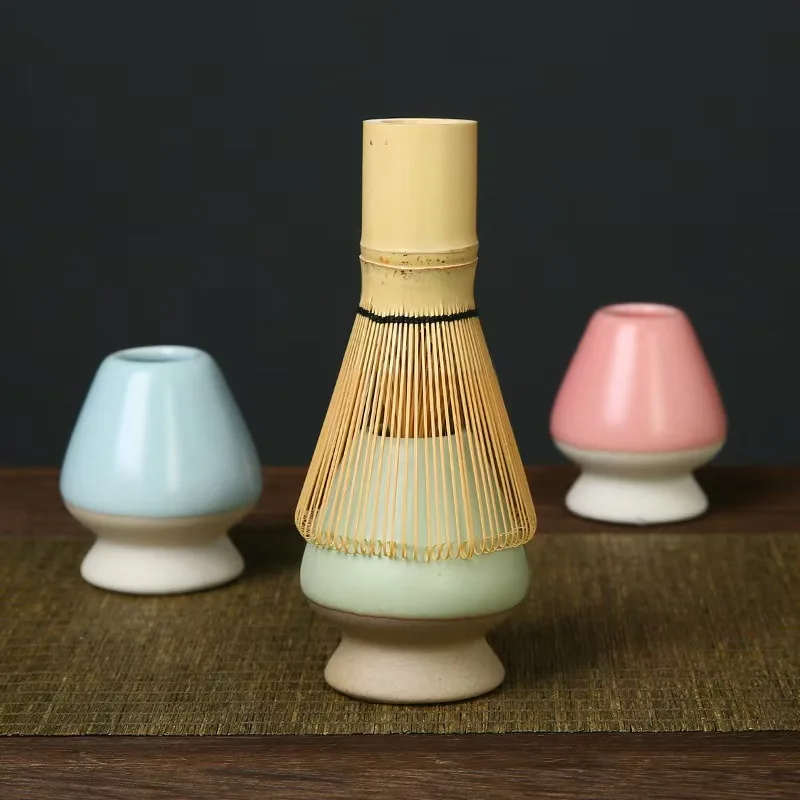 Matcha Tea Whisk Holder Ceramic Holder for Bamboo Matcha Chasen fit for Matcha Chasen Tea Set Accessories