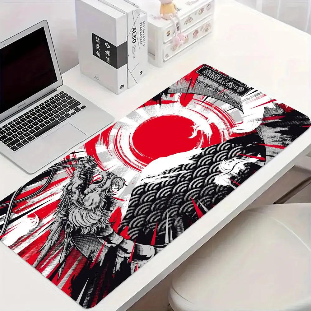 

Коврик для мыши Red Japanese Dragon, стильный и крутой дизайн, резиновый материал, прочный настольный коврик, подходит для офиса и домашнего использования
