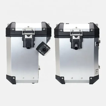 Motorcycle Exhausted Side Pannier Box Aluminium Alloy Maxi-Scooter Motor X Motorbike case Baggage Luggage for Ducati Desertx