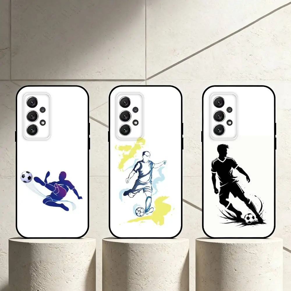 

2026 Football Sports Competition phone Case For Samsung S25,24,21,22,23,30,Ultra,20,Plus,Fe,Lite,Note Soft Black Cover