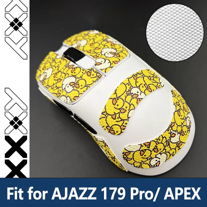 Nastro antiscivolo per mouse AJAZZ 179 - AJ179 /Pro /APEX Adesivi resistenti al sudore Facile da installare Controllo migliorato per i giochi