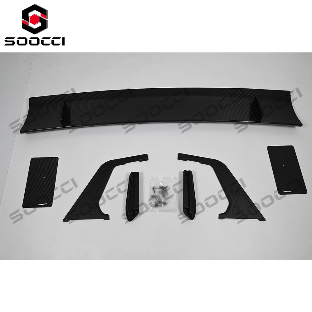 Ver Type Dry Carbon Fiber Swan Neck Wing for BMW M2 G87 M3 G80 M4 G82 Track Rear Wing Trunk Lip Splitter Aerodynamic Spoiler