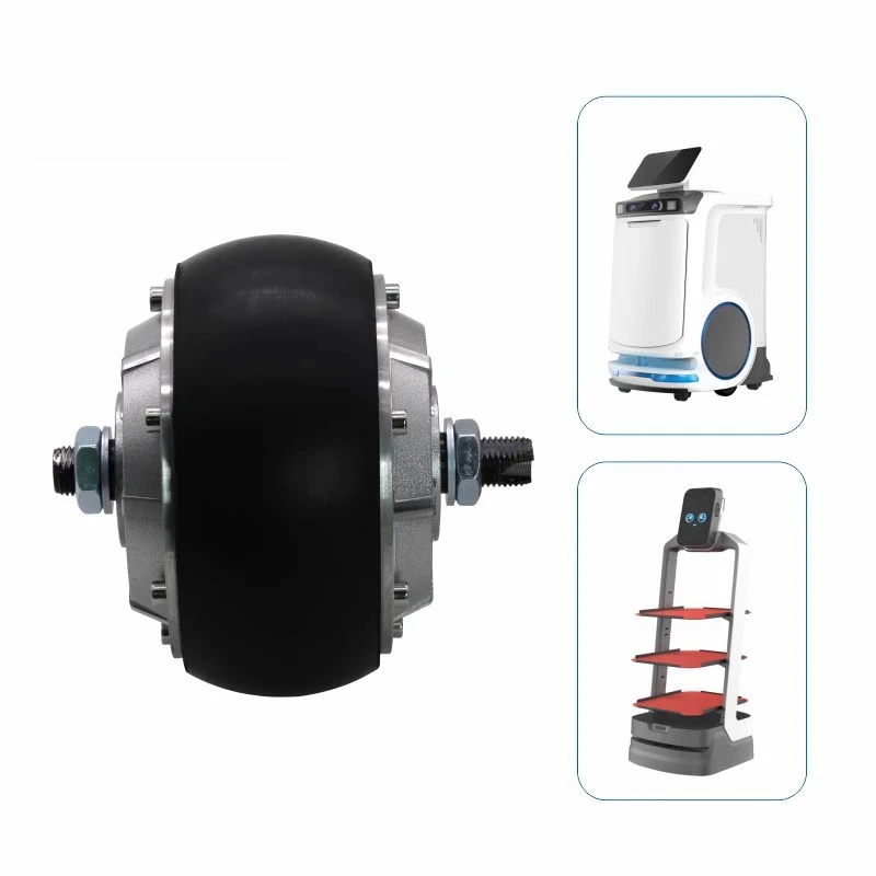 4.5Inch Wheel Hub Servo Motor-Dual Drive Kit 24V DC, 2-in-1Drive for Sweeping Robots Household Cleaning Devices