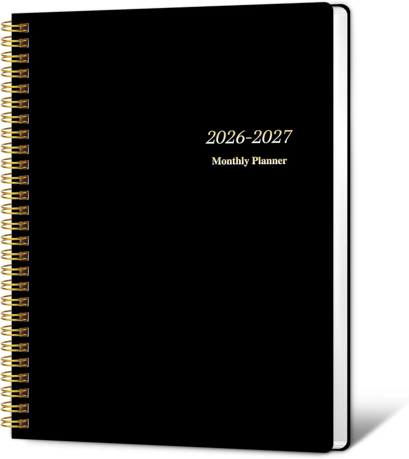 

Monthly Planner 2026-2027, 24 Months Jan 2026 - Dec 2027, 7.5x10, Goals, To-Do, Habit Tracker, Black