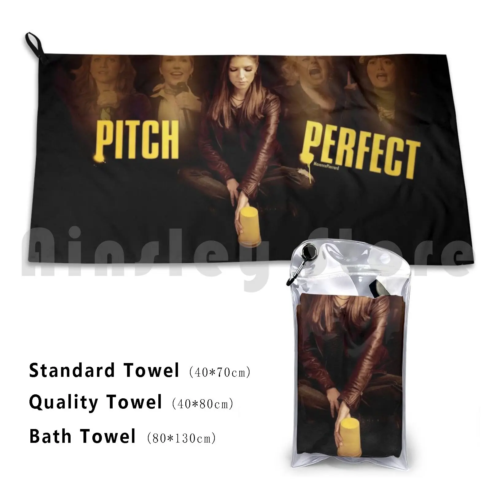 Pitch Perfect Toalla de baño Cojín de playa Pitch Perfect Hit Girls Anna Kendrick Beca Mitchell Fat Amy Rebel