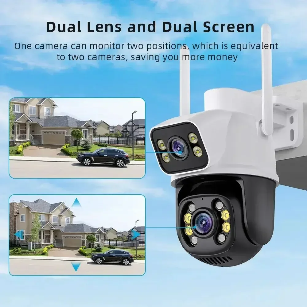 Icsee Xmeye 6MP 8CH Wireless Home Security Camera System Wifi Ptz Network Wireless Nvr Kit Home System Cctv Camera Kit System