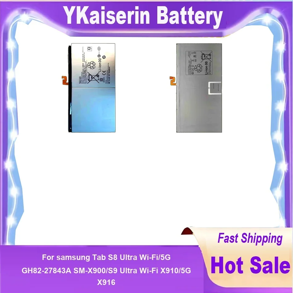

EB-BX906ABY EB-BX916ABY Tablet Battery For Samsung Tab S8 S9 Ultra Wi-Fi/5G GH82-27843A X916 X916B High Quality Batteries + NO