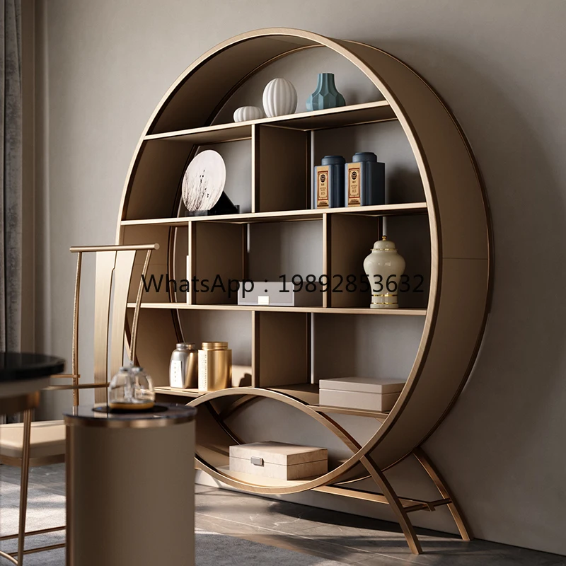 YFY رف الكتب الحديثة الحد الأدنى مخصص رف الكتب فيلا دراسة الرف الزخرفية طبعة مصمم