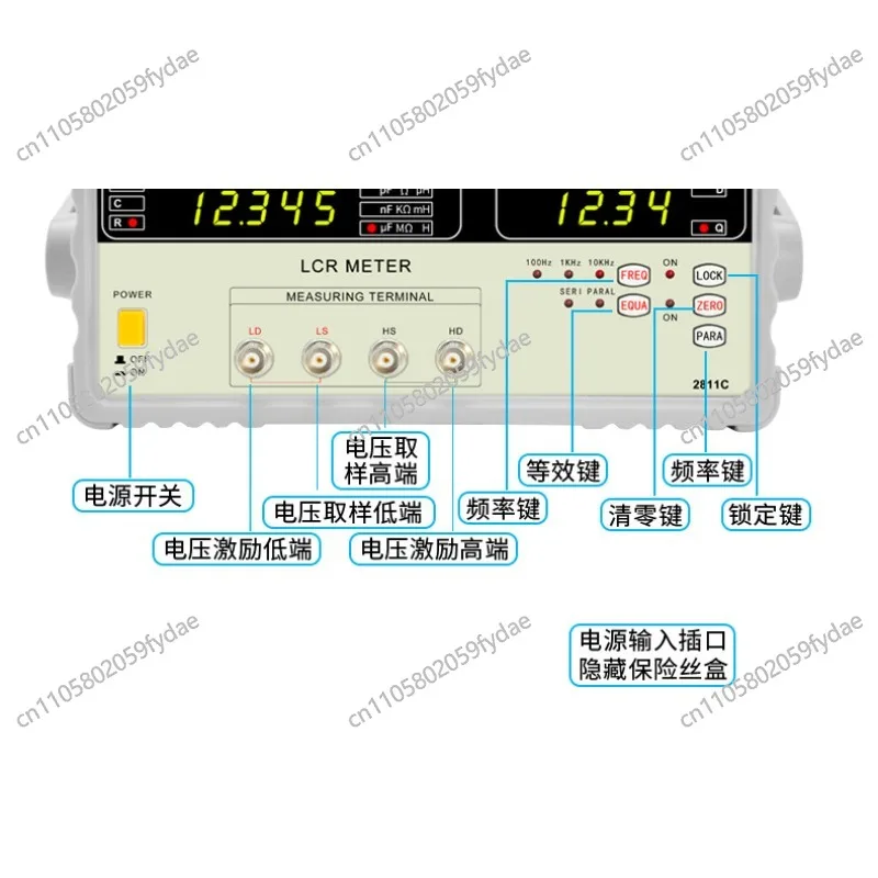Bridge Tester 2817/D Component Inductance Resistance Capacitance Meter 100KHZ