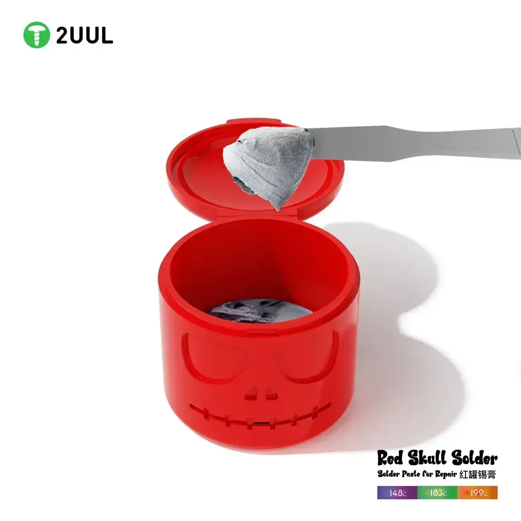 2UUL 50G Tin Paste 148℃/183℃/199℃/Low/Medium/Hight Temperature Solder Paste For Phone Motherboard PCB BGA LED SMD Soldering Flux
